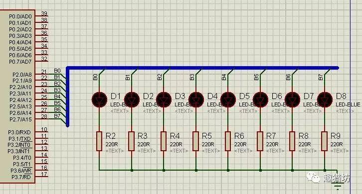 本例以arduino或者单片机(以下统称为控制器)来进行模拟,真实的跑马灯