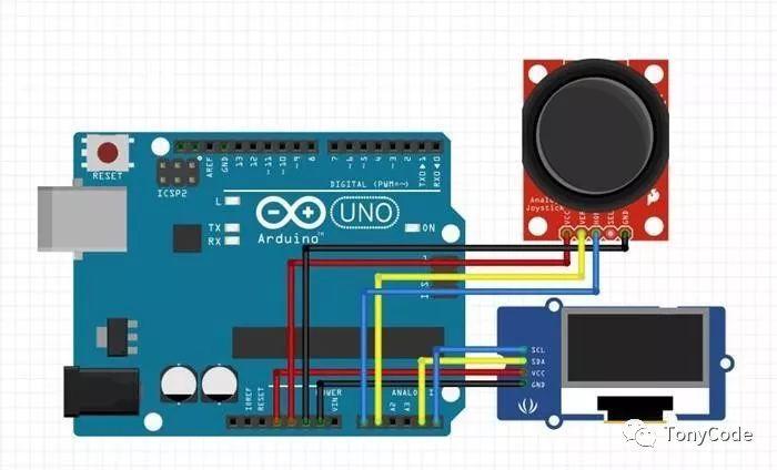 arduino提高篇14—摇杆按键操作oled